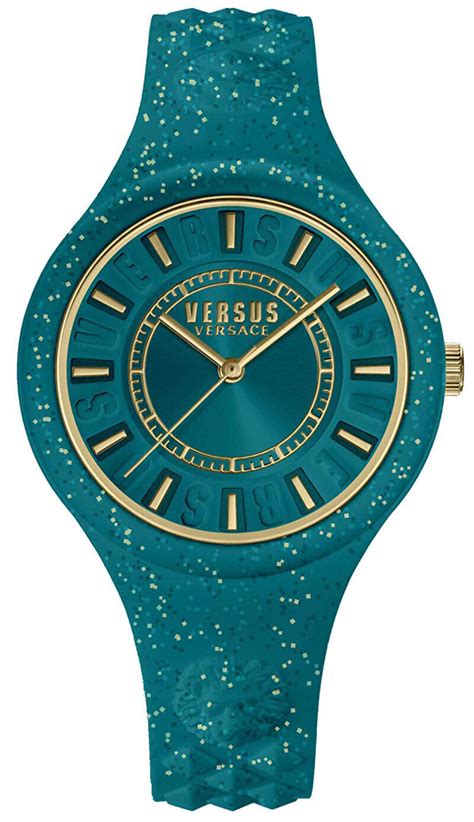 versus versace vspoq0318|Versus Versace Women’s Vspoq0318 Fire Island Teal Silicone.